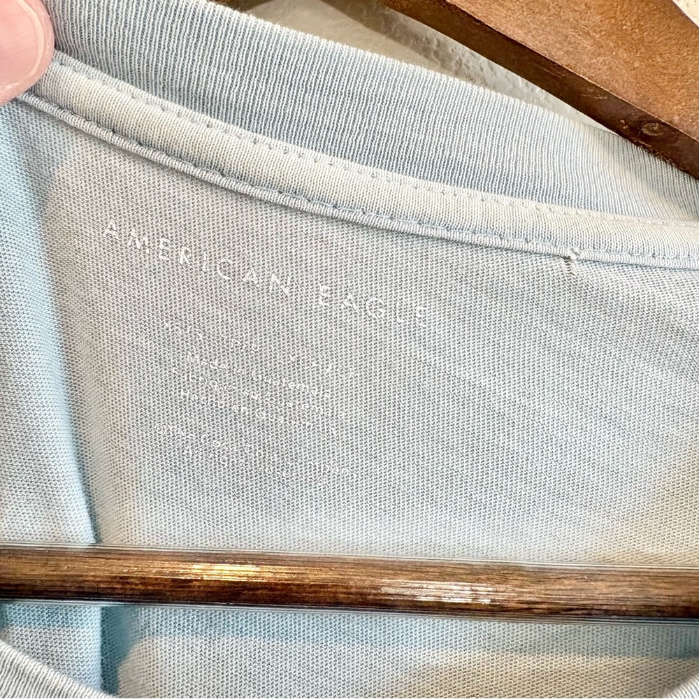 American Eagle Outfitters Light Blue Coca Cola Graphic Tee - Picture 3 of 7